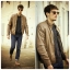 เสื้อหนัง แจ็คเก็ตหนังสีน้ำตาล แบรนด์เนมPULL&BEAR ขนาด S/M/L