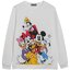 Disney เสื้อวอร์มสีขาว แขนยาว สกรีน Mickey and friends งาน DISNEY สำเนา สำเนา สำเนา ขาว