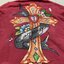 Ed hardy เสื้อแจ็คเก็ต เสื้อนอก เสื้อฮู้ดวอร์ม สีน้ำเงิน ฟอก แบรนด์ ED HARDY น้ำเงิน