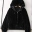 เสื้อเฟอร์กันหนาว หมวกฮู้ด เสื้อขน Fluffy coat แบรนด์ LOVE TREE FAIX FUR REVERSIBLE สำเนา ดำ