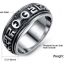 แหวนผู้ชาย แหวนเงิน Stainless Steel แหวน เท่ ๆ ออกแบบ ลาย แบบ อียิปต์ โบราณ แหวนเงิน ใส่เท่ ๆ ของขวัญให้แฟน สุดหรู 741972