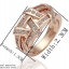 แหวนทองชุบ 18 K Rose Gold แหวนทองประดับ เพชร Cz ดีไซน์ เป็นลาย สาน สลับ ไปมา แบบคลาสสิค สวยเก๋ มากค่ะ no 797432
