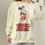 Disney เสื้อกันหนาว เสื้อสเวตเตอร์แขนยาว สีครีม สกรีน ลายMICKEY MOUSE งานแบรนด์ Disney แท้คะ เทา