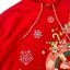 เสื้อฮู้ด มิคกี้ สีแดง HOODIE Merry Christmas Sweatshirt Disney เสื้อMICKEY christmas Minnie สีขาว Winnie the pooh แขนยาว สีครีม ลายการ์ตูน DISNEYงานสวย มากคะ สำเนา แดง