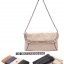 กระเป๋า Clutch มือ TONI BIANCO แบรนด์สุดหรูออสเตรเลีย สีน้ำตาลอ่อน หนังหรูสุดนุ่ม สายโซ่ ถอดใส่ได้คะ