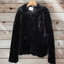 เสื้อเฟอร์กันหนาว หมวกฮู้ด เสื้อขน Fluffy coat แบรนด์ pimkie ดำ
