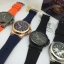 นาฬิกา Michael Kors MK8295 Men's Dylan Chronograph Blue Dial Silicone Strap Watch