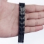 สร้อยข้อมือ สแตนเลสแท้ สร้อยข้อมือชาย ฝังแม่เหล็ก สีดำ ใส่เท่ ใส่สวย สร้อยข้อมือวัยรุ่น แบบเก๋ แนวผู้ชาย เท่ ๆ 855437
