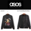 ASOS เสื้อแจ็คเก็ท JACKET เสื้อเบสบอล เสื้อแจ็คเก็ตแนวญี่ปุ่น แต่งลายปัก แบรนด์เนม ASOS สวย เท่ห์ ล้ำมากคะ SIZE s/m ดำ
