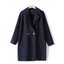 Zara เสื้อโค้ท เสื้อกันหนาว เนื้อผ้าสักหลาดวูล สีน้ำเงินกรม แบรนด์zara