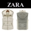 เสื้อกั๊กกันหนาว กั๊กZARA สีขาวครีมแต่งหมวกฮูท (ฮูทถอดได้คะ) แต่งขนอุ่น คอปกด้านใน แบบสวย น่ารักมากคะ ขาว